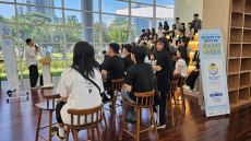 지난 7월 30일 광주전남지역 15개 공공기관 합동 취업 멘토링 중 ‘취업특강’ 모습 (사진=서민금융진흥원)