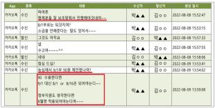 공정위가 공개한 2022년 8월 8일 당시 대선제분 김ㅇㅇ씨와 씨제이제일제당 박▲▲ 씨의 카톡대화(자료=공정거래위원회)