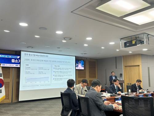 28일 국회 의원회관에서 진행된  '중소기업 기술탈취 방지와 M&A 활성화 방안 모색' 세미나(사진=위즈경제)